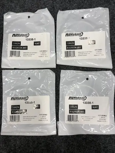 Lot of 4 Nickson 13338-1 Exhaust Gaskets – 2-Bolt Flange High Temp Seal at Fasteners & Hardware in new condition