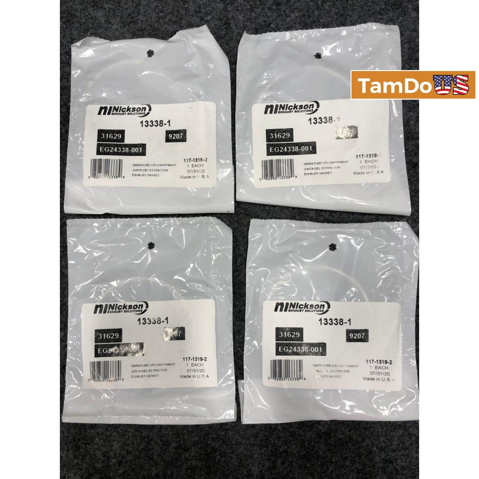 Lot of 4 Nickson 13338-1 Exhaust Gaskets – 2-Bolt Flange High Temp Seal - Photo 9