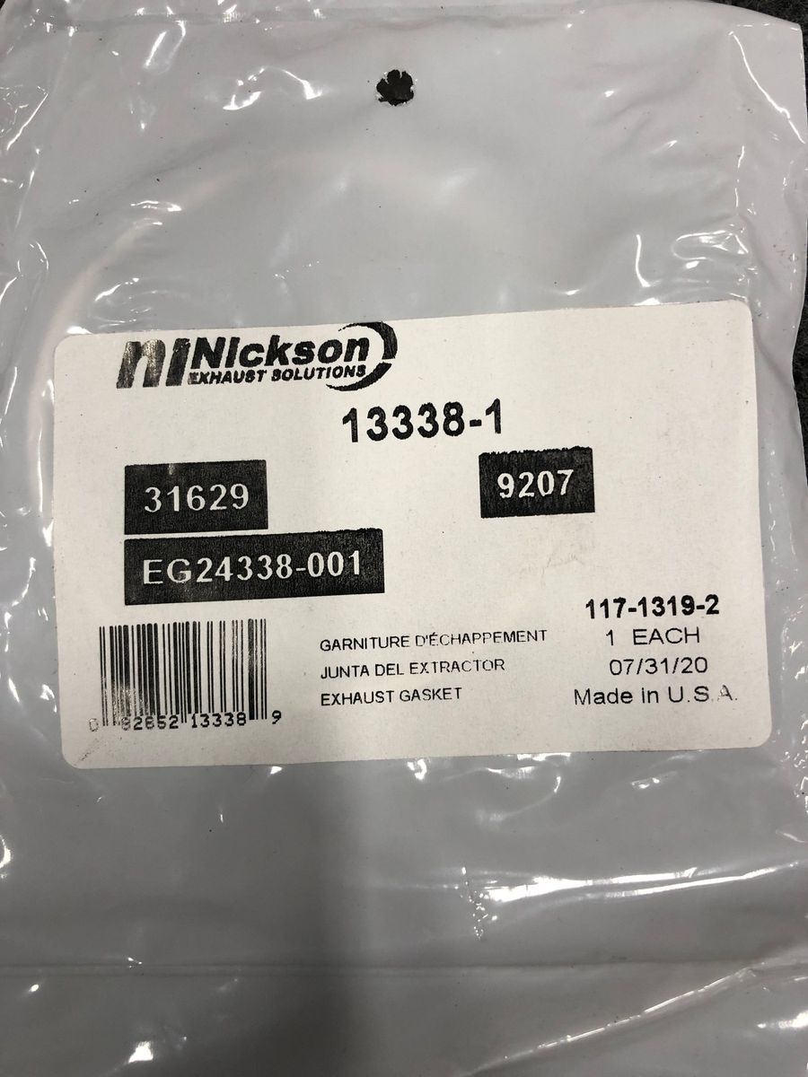 Lot of 4 Nickson 13338-1 Exhaust Gaskets – 2-Bolt Flange High Temp Seal - Photo 7