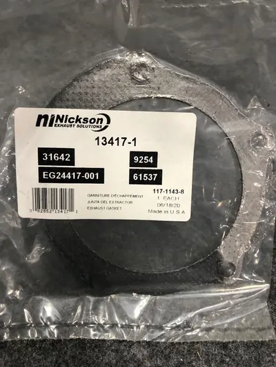 Nickson 13417-1 Exhaust Flange Gasket – 2-Bolt Pipe Seal at Fasteners & Hardware in new condition