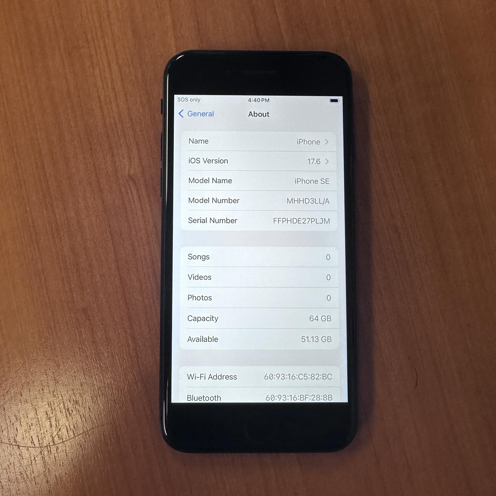 Apple iPhone SE (2nd Generation) 64GB, Black, AT&T LOCKED - Photo 2