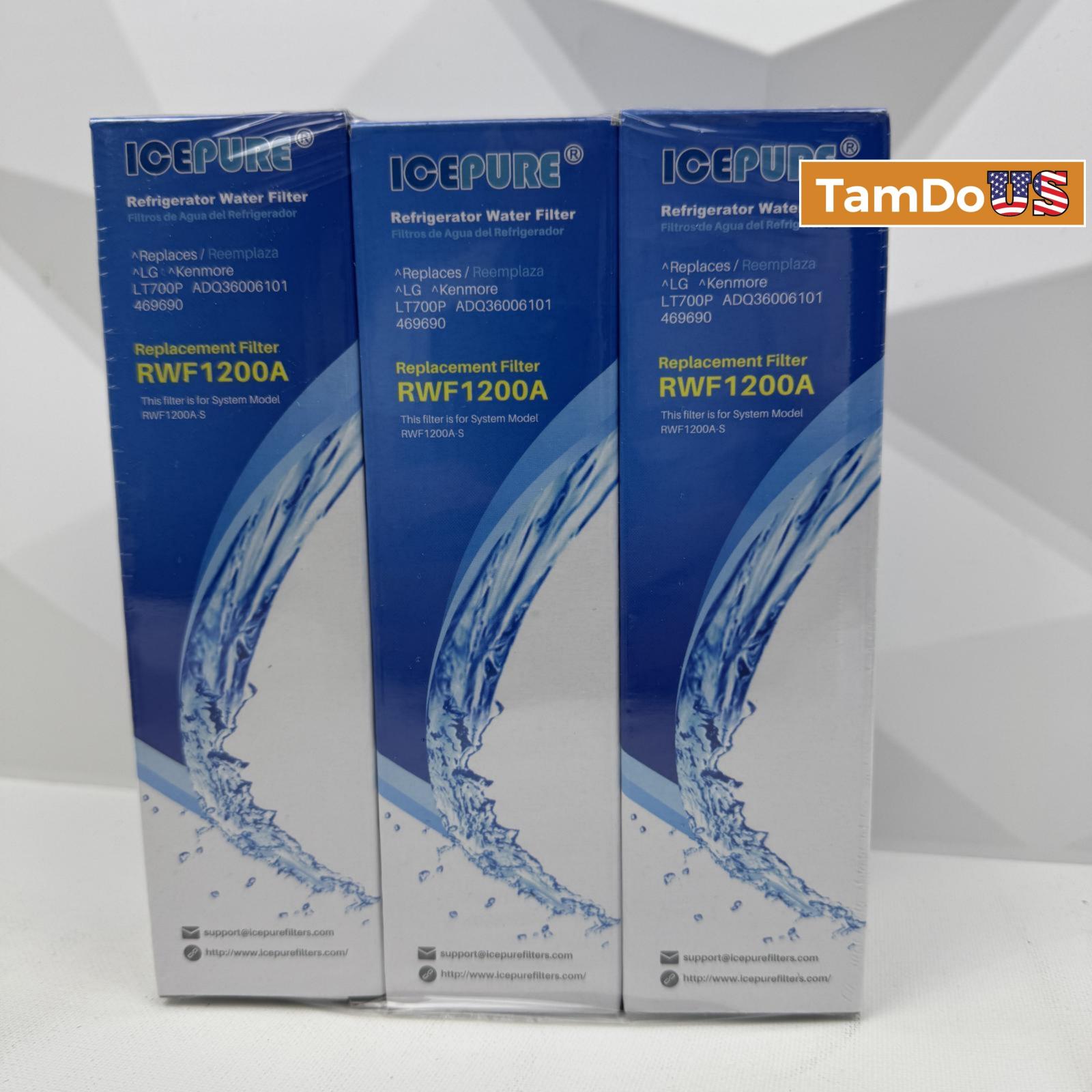 Fit LG LT700P 3-Pack Refrigerator Water Filters - Photo 7