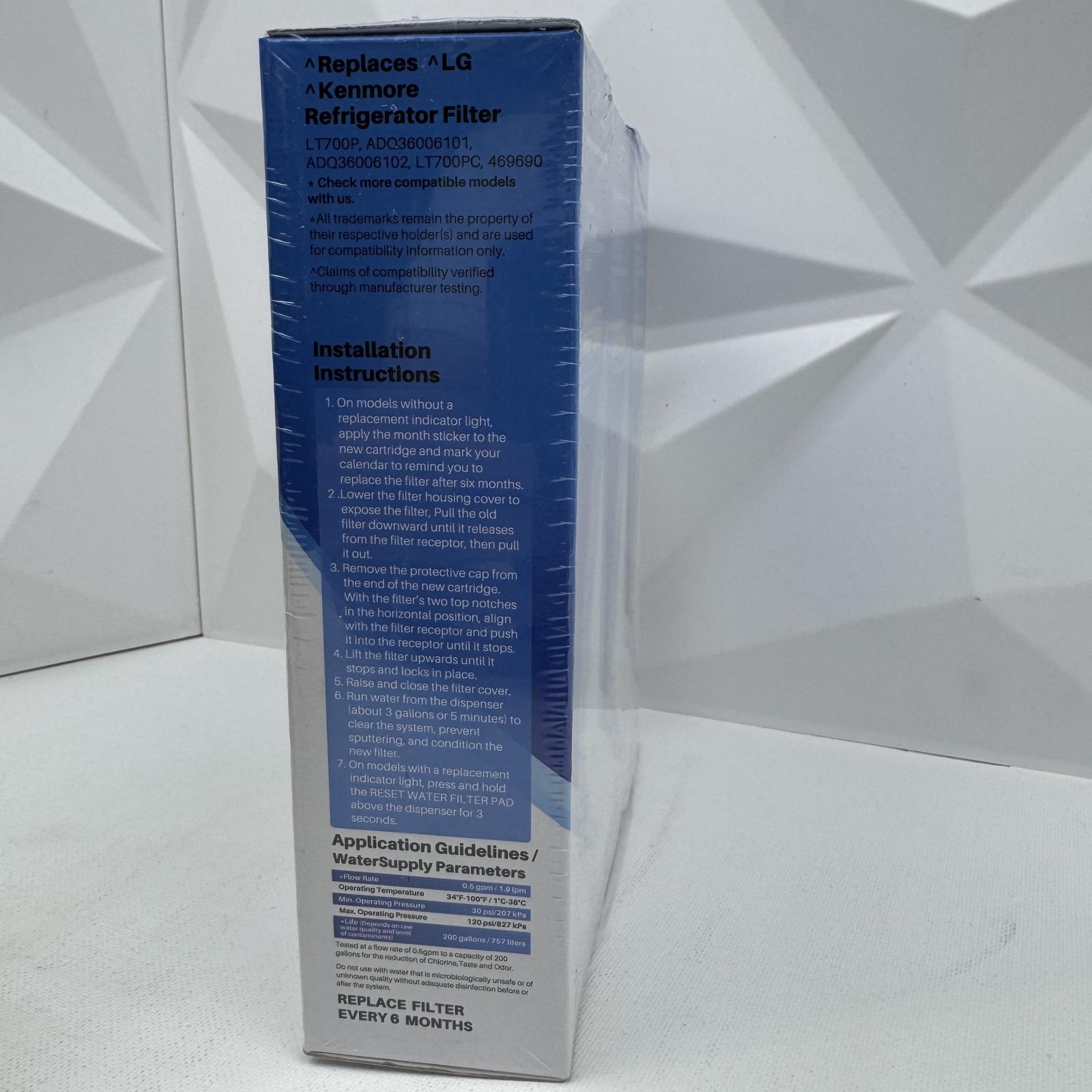 Fit LG LT700P 3-Pack Refrigerator Water Filters - Photo 2