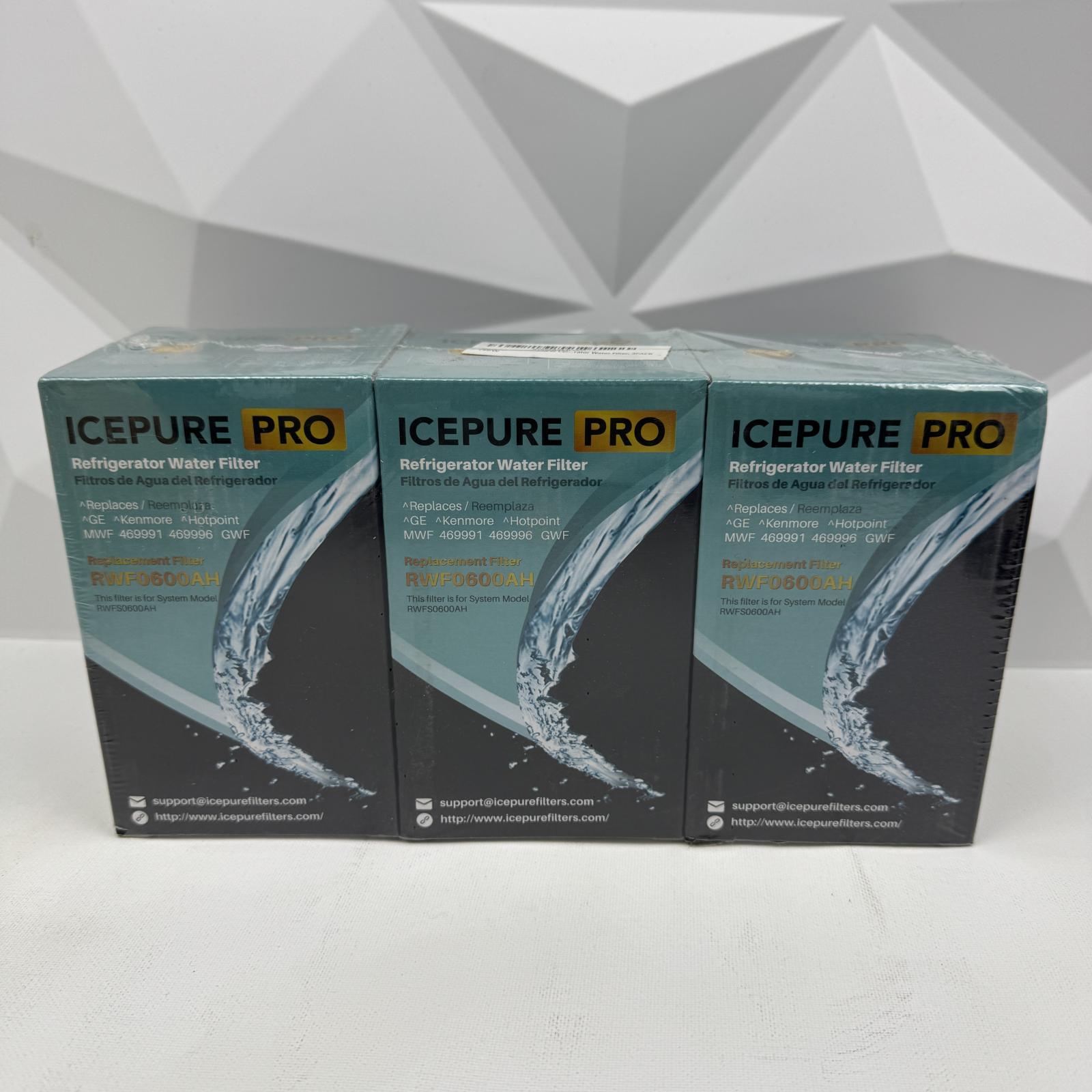 ICEPURE Pro Refrigerator Water Filter 3-Pack for GE Kenmore 46991 46996 - Photo 8