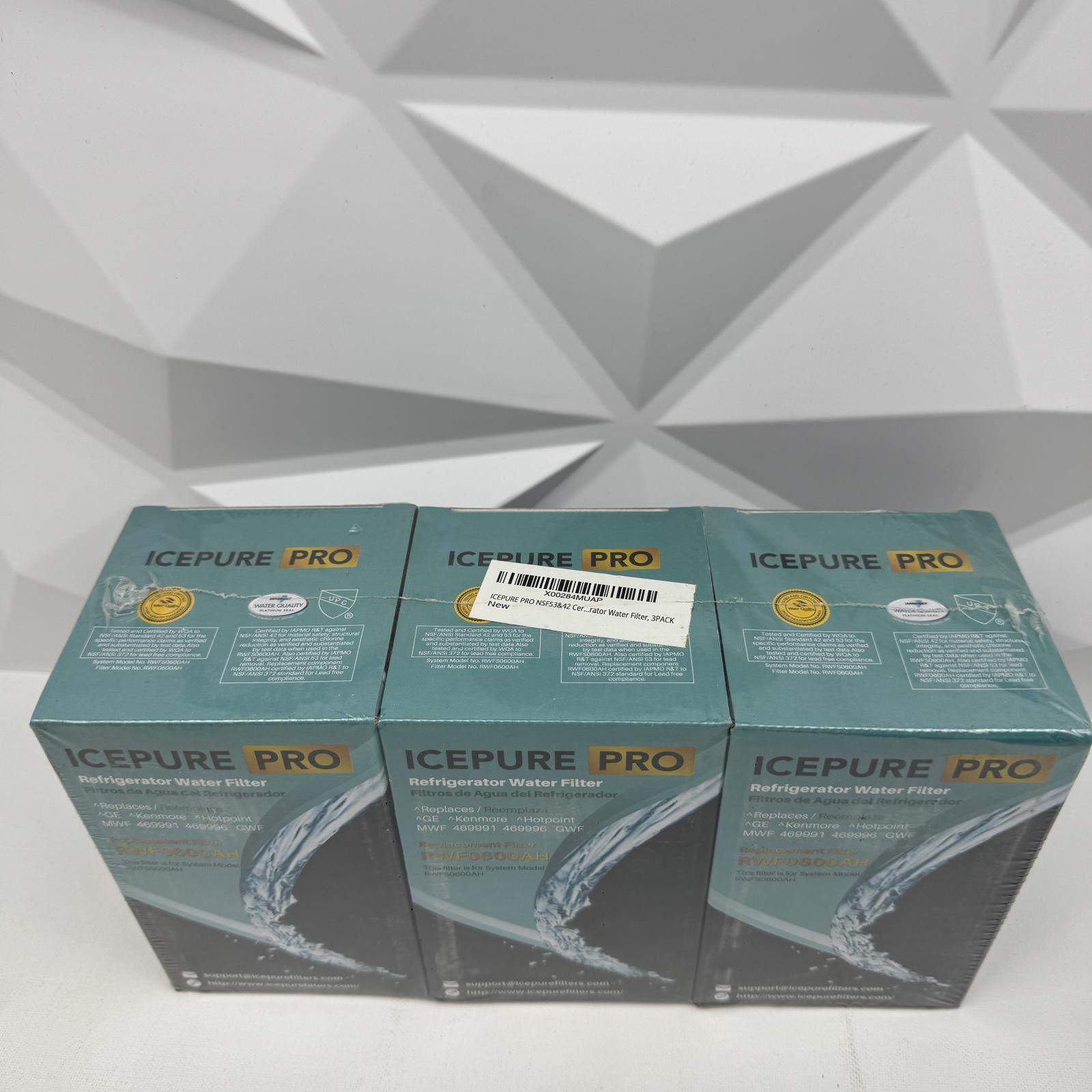 ICEPURE Pro Refrigerator Water Filter 3-Pack for GE Kenmore 46991 46996 - Photo 5