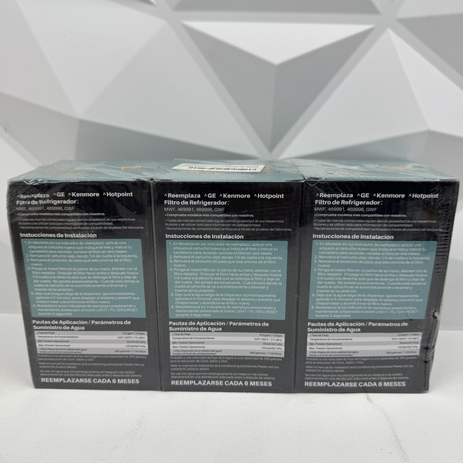 ICEPURE Pro Refrigerator Water Filter 3-Pack for GE Kenmore 46991 46996 - Photo 6