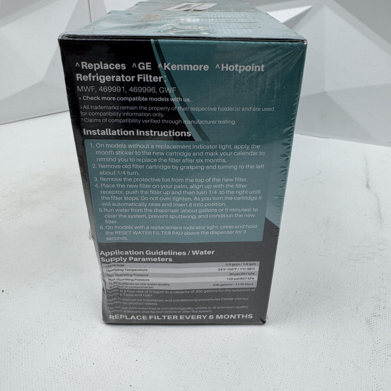 ICEPURE Pro Refrigerator Water Filter 3-Pack for GE Kenmore 46991 46996 - Photo 3