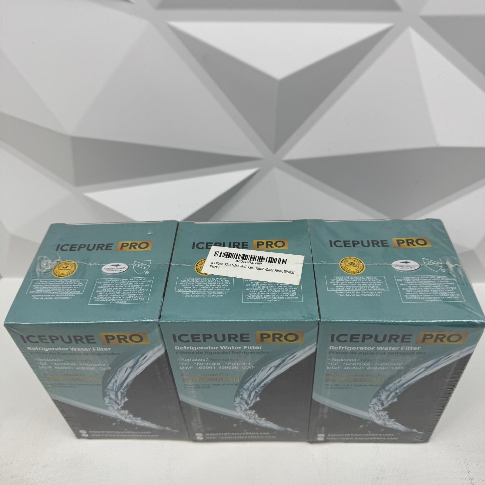 ICEPURE Pro Refrigerator Water Filter 3-Pack for GE Kenmore 46991 46996 - Photo 7