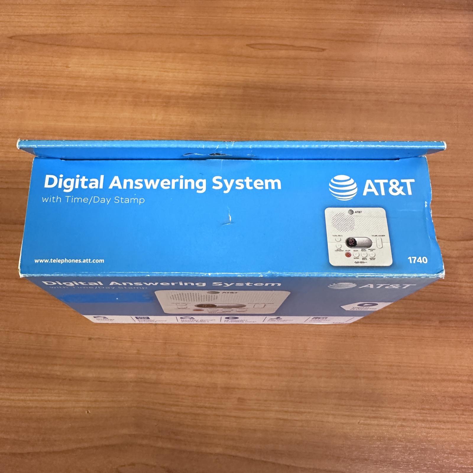 AT&T 1740 Digital Answering Machine, 60-Min Recording, Time/Date Stamp - Photo 2