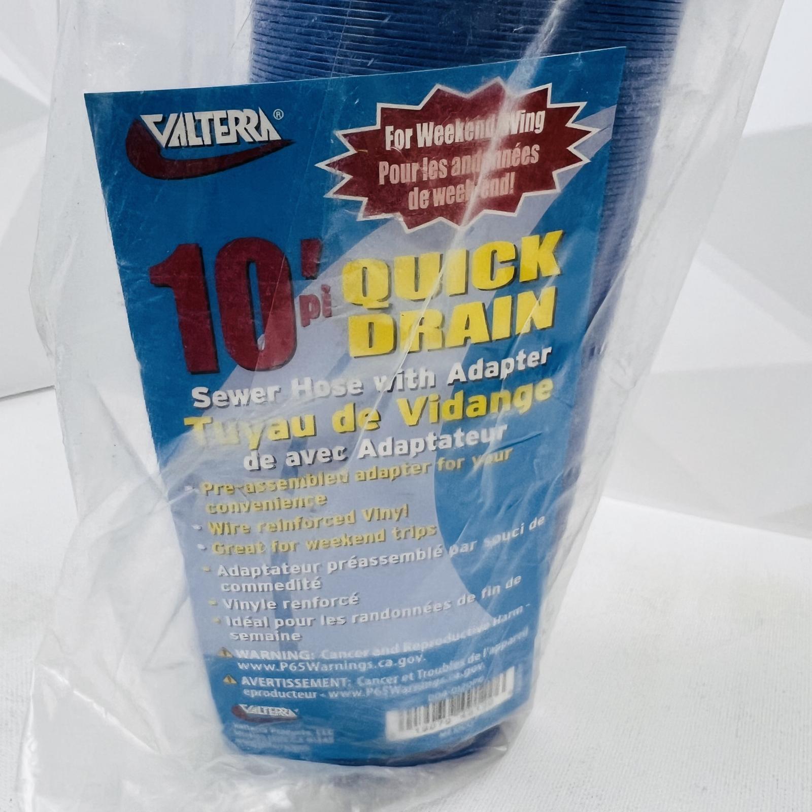 Lot of 2 Valterra D04-0120PB 10ft RV Sewer Hose w/ Adapter - Photo 3
