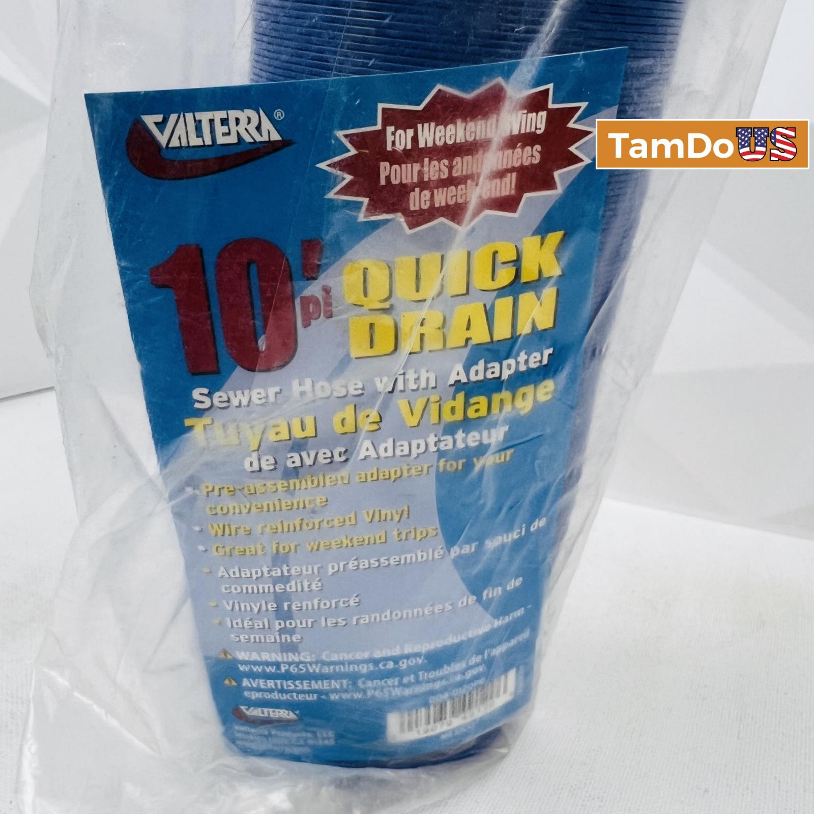 Lot of 2 Valterra D04-0120PB 10ft RV Sewer Hose w/ Adapter - Photo 5