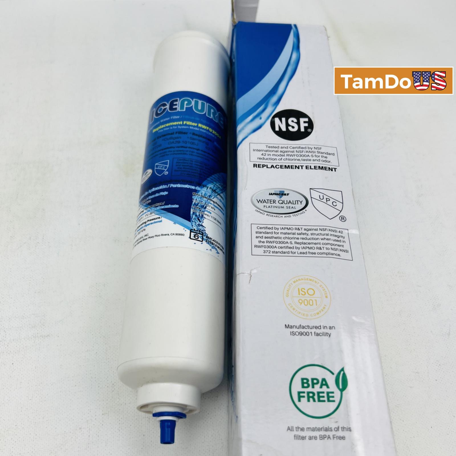 Lot of 2 IGGPURE RWF0300A Refrigerator Water Filter Replacement Cartridge - Photo 10