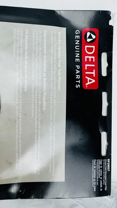 Delta RP29827 Shower Renovation Cover Plate – Chrome Finish Trim Kit at Bathroom Fixtures in new_open_box condition