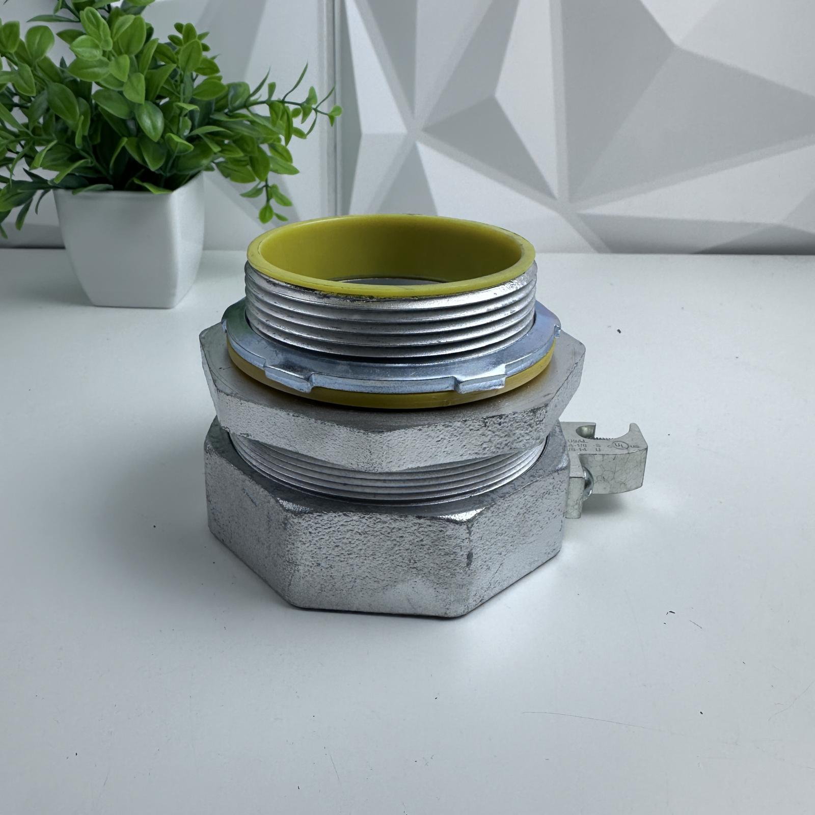 Crouse-Hinds LTB300G 3" Liquidtight Connector – Straight, Steel, Grounding - Photo 7