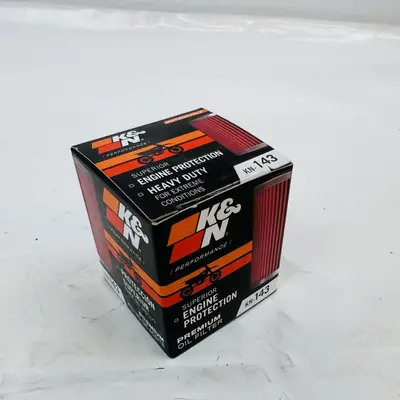 Lot of 2 K&N KN-143 Oil Filters – High-Performance Spin-On at Motorcycle Parts in new condition
