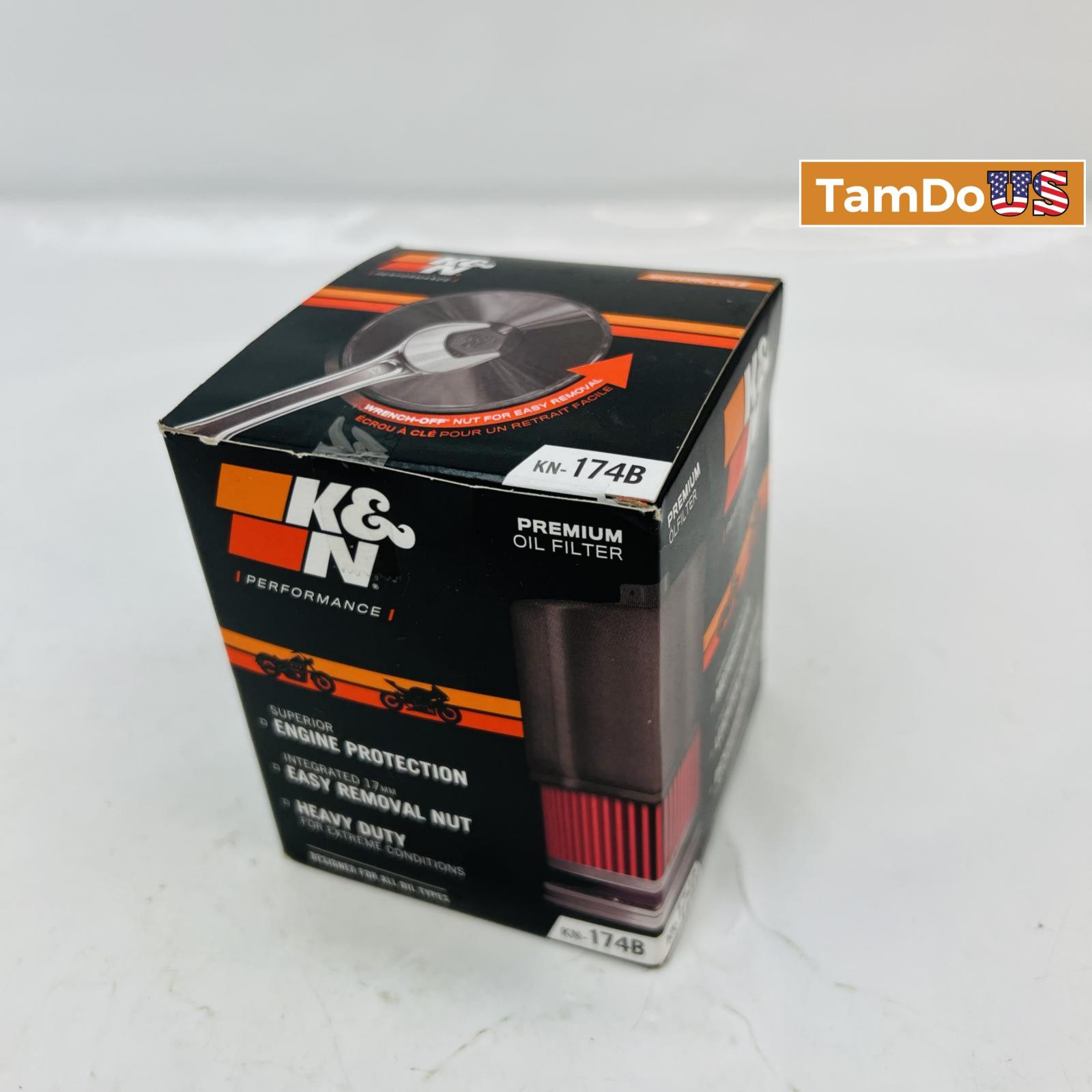 K&N KN-174B Black Oil Filter – High-Performance Wrench-Off for Motorcycle/ATV - Photo 5