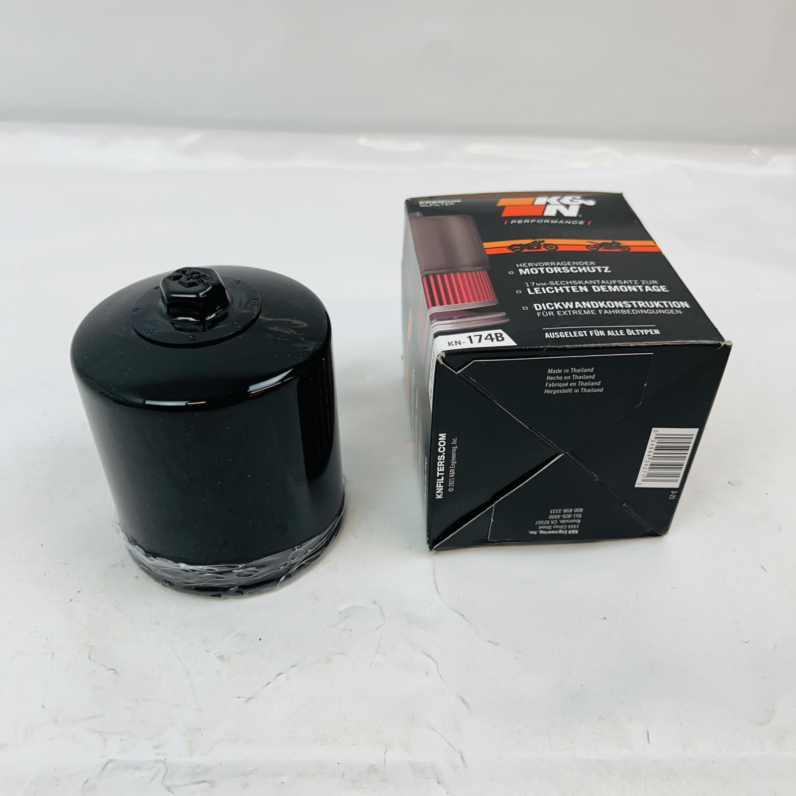 K&N KN-174B Black Oil Filter – High-Performance Wrench-Off for Motorcycle/ATV - Photo 4