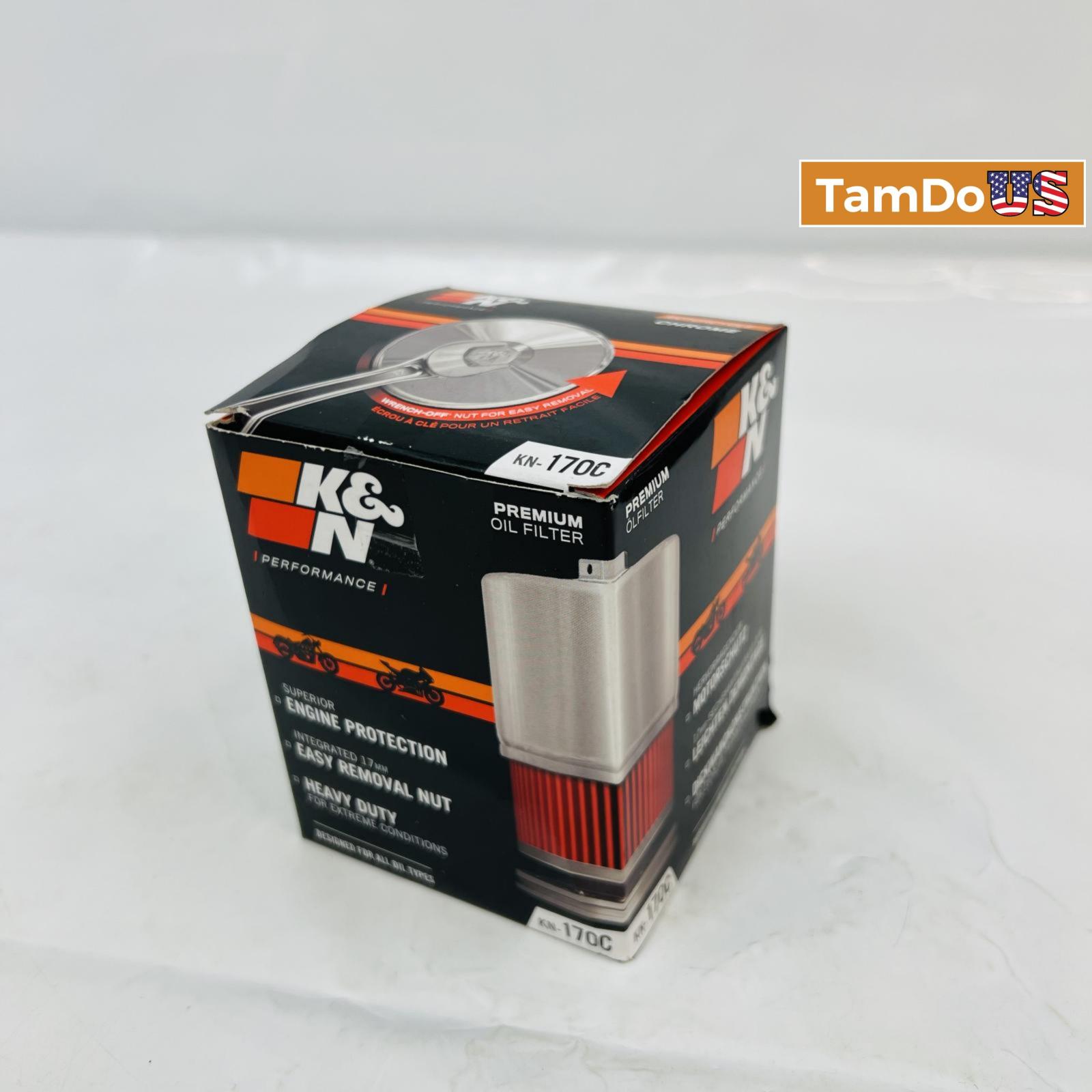 Lot of 2 K&N Engineering Oil Filter KN-170C Chrome Harley Davidson - Photo 5