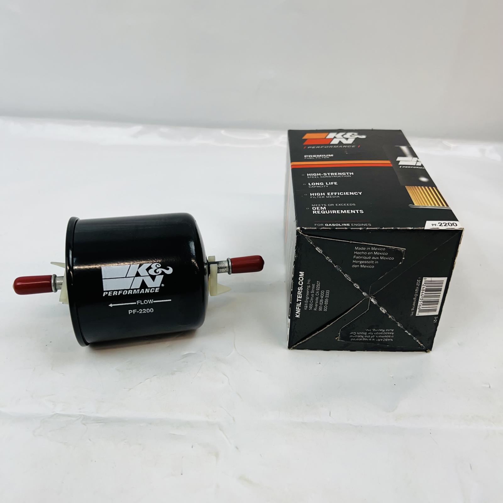 K&N PF-2200 In-Line Fuel Filter – Universal High-Flow Gas Filter - Photo 2