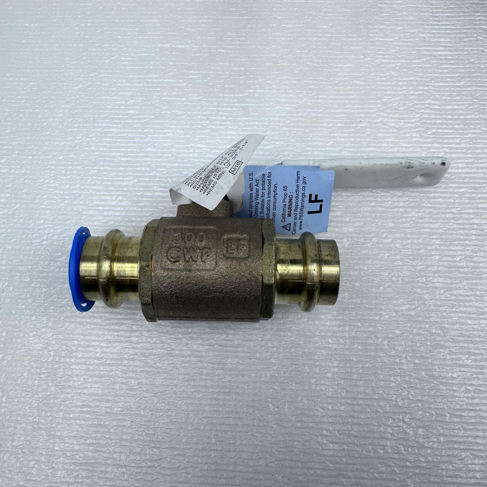 Apollo 77WLF-104-01A 3/4" Press Ball Valve – Full Port Bronze Lead-Free - Photo 3