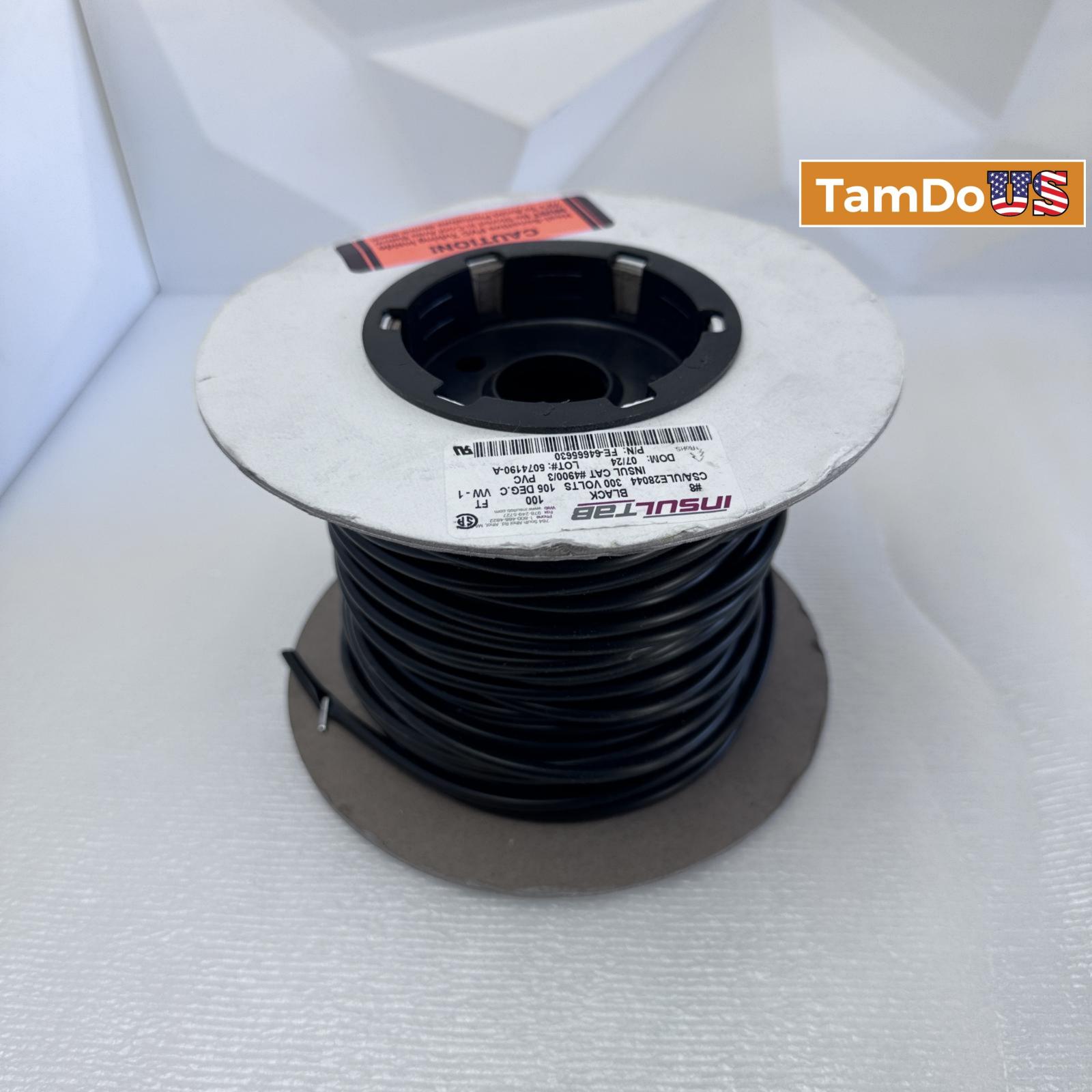 Insultab PVC Heat Shrink Tubing 105°C Black 100ft Roll - Photo 6