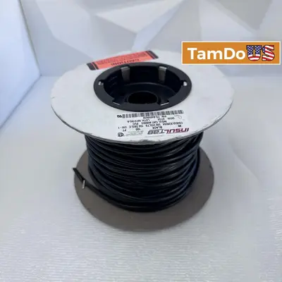 Insultab PVC Heat Shrink Tubing 105°C Black 100ft Roll at Electrical Equipment & Supplies in new_open_box condition