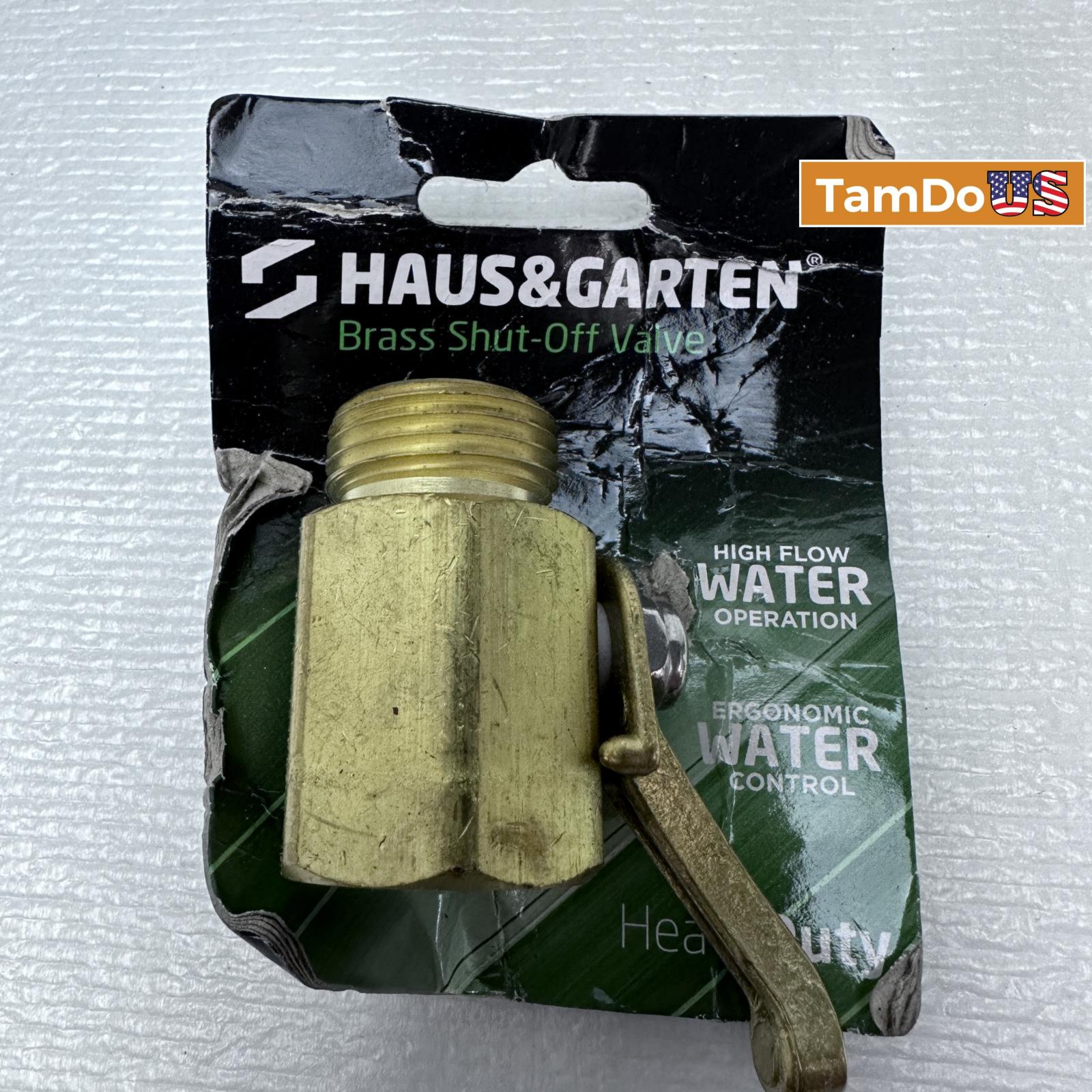 Haus&Garten Brass Shut-Off Valve – 3/4" Garden Hose Thread Connector - Photo 4