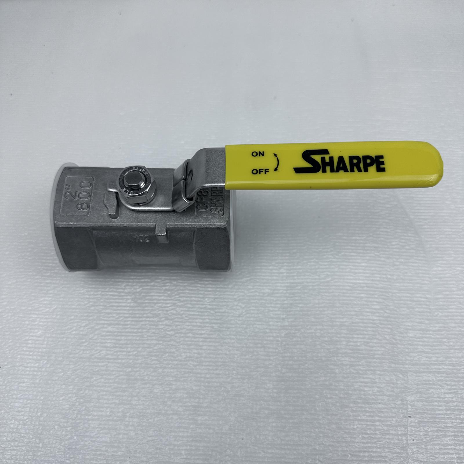 Sharpe CF8M Stainless Steel Ball Valve, 2" Full Port, Class 800 - Photo 2