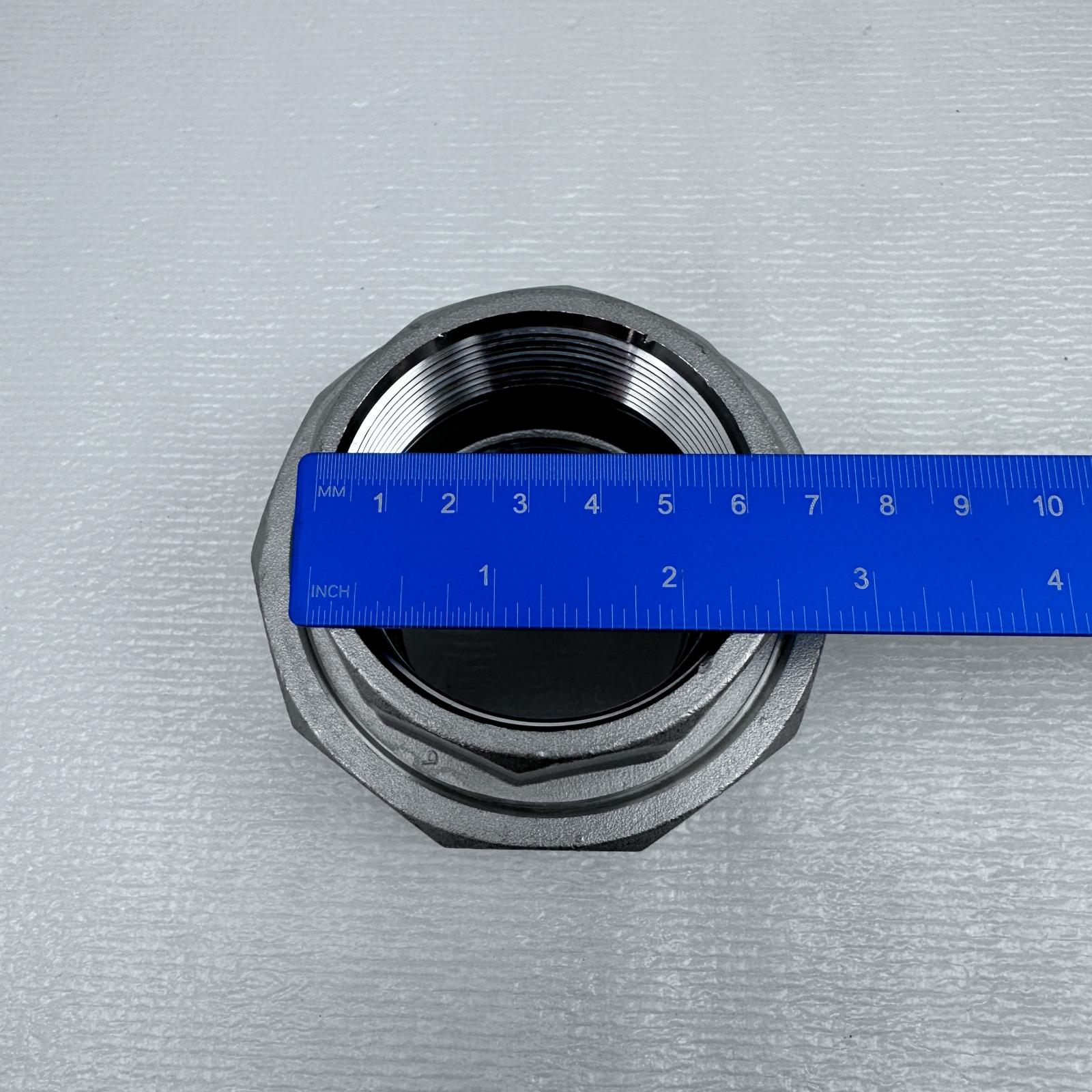 SP114 Threaded Stainless Steel Union, 2", Class 150, Heavy-Duty Industrial Grade - Photo 4