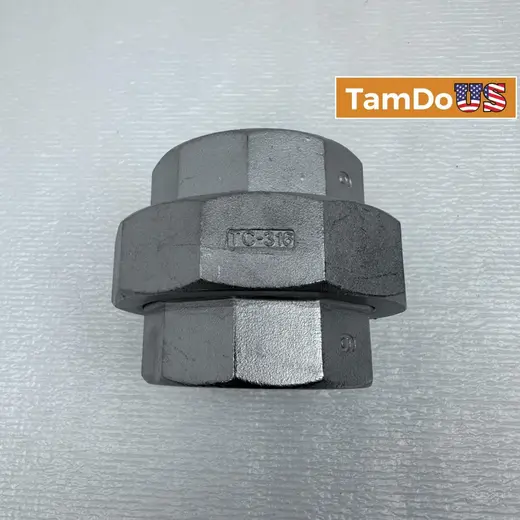 SP114 Threaded Stainless Steel Union, 2", Class 150, Heavy-Duty Industrial Grade at TamDoUS Taylorsville