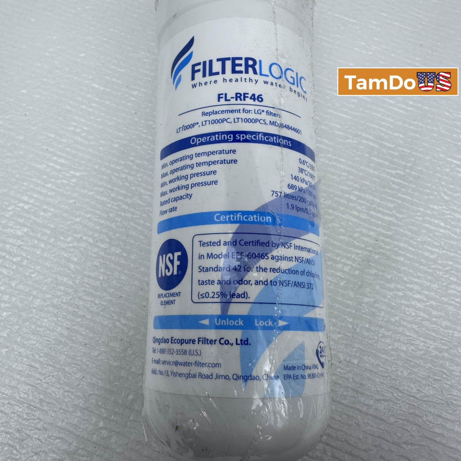 FilterLogic FL-RF46 Refrigerator Water Filter Replacement (Lot of 3) - Photo 4