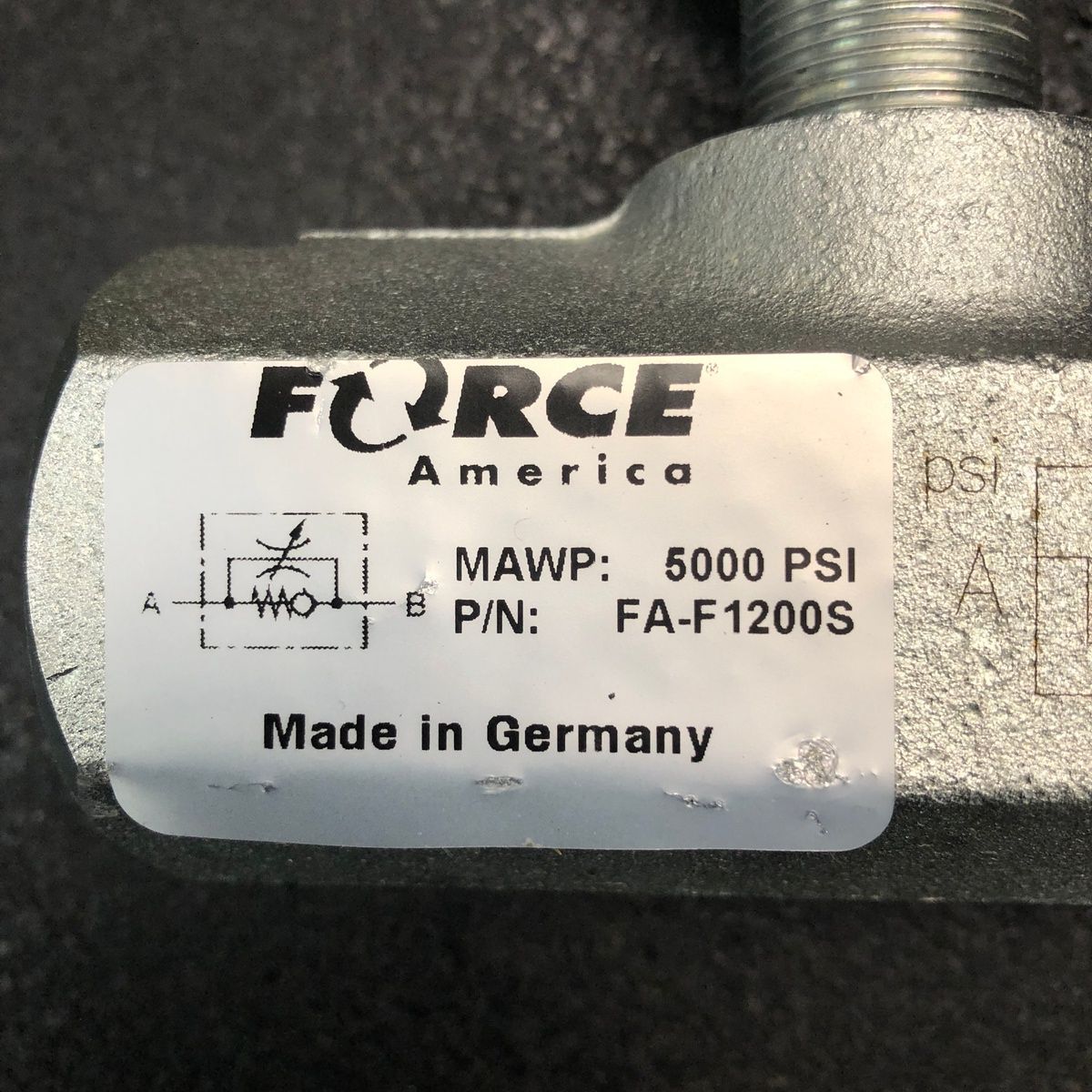 Force America FA-F1200S Hydraulic Valve 5000 PSI High-Pressure Control - Photo 4