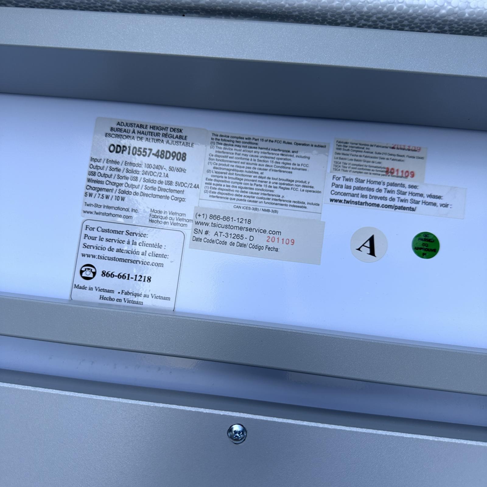 Tresanti 47” Adjustable Height Desk - Photo 3