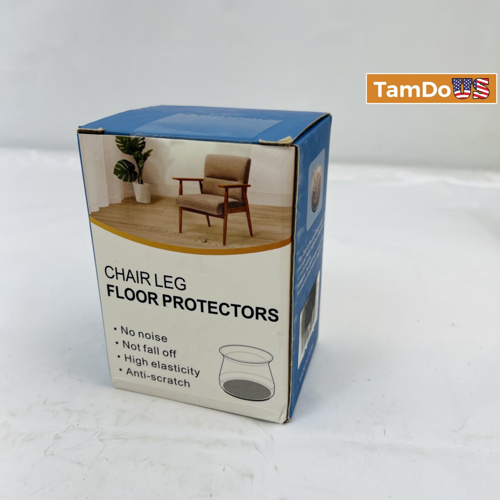 Chair Leg Floor Protectors Furniture Silicone Caps - Photo 7