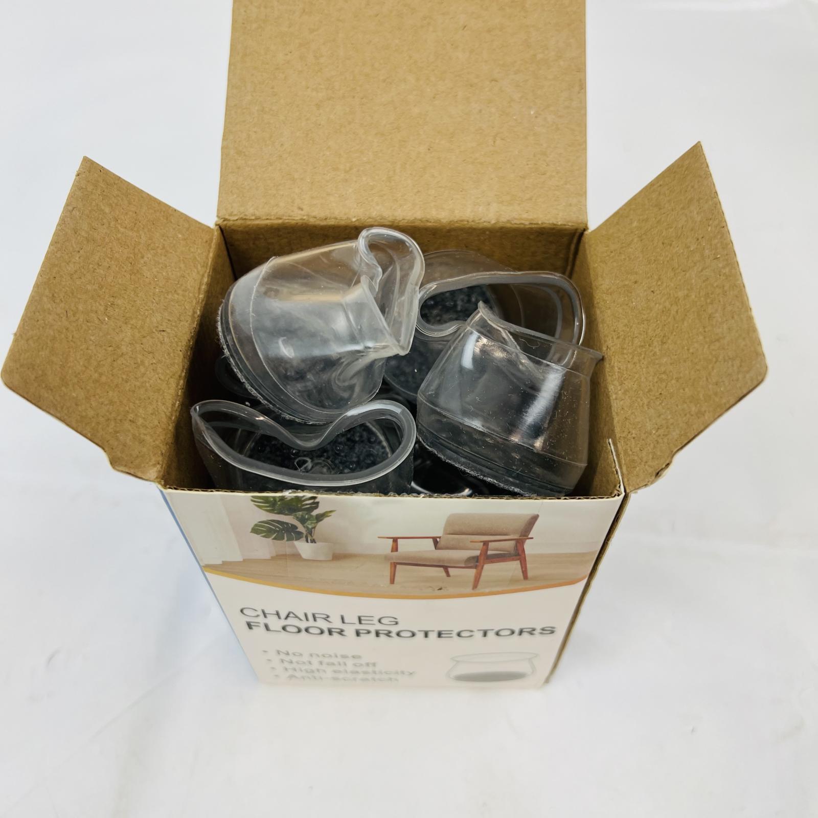 Chair Leg Floor Protectors Furniture Silicone Caps - Photo 3