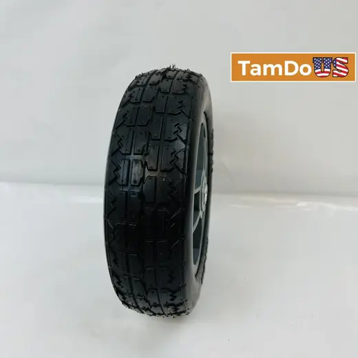 2-Pack Flat-Free Rubber Tire & Poly Wheel 10" x 2.75" Black/Gray Heavy Duty at TamDoUS Taylorsville