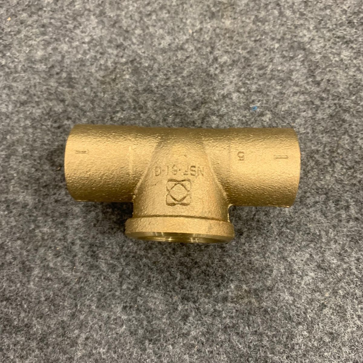 Nibco 712-LF 1" Tee C X C X F Cast DZR Brass Lead-Free Plumbing Fitting - Photo 2