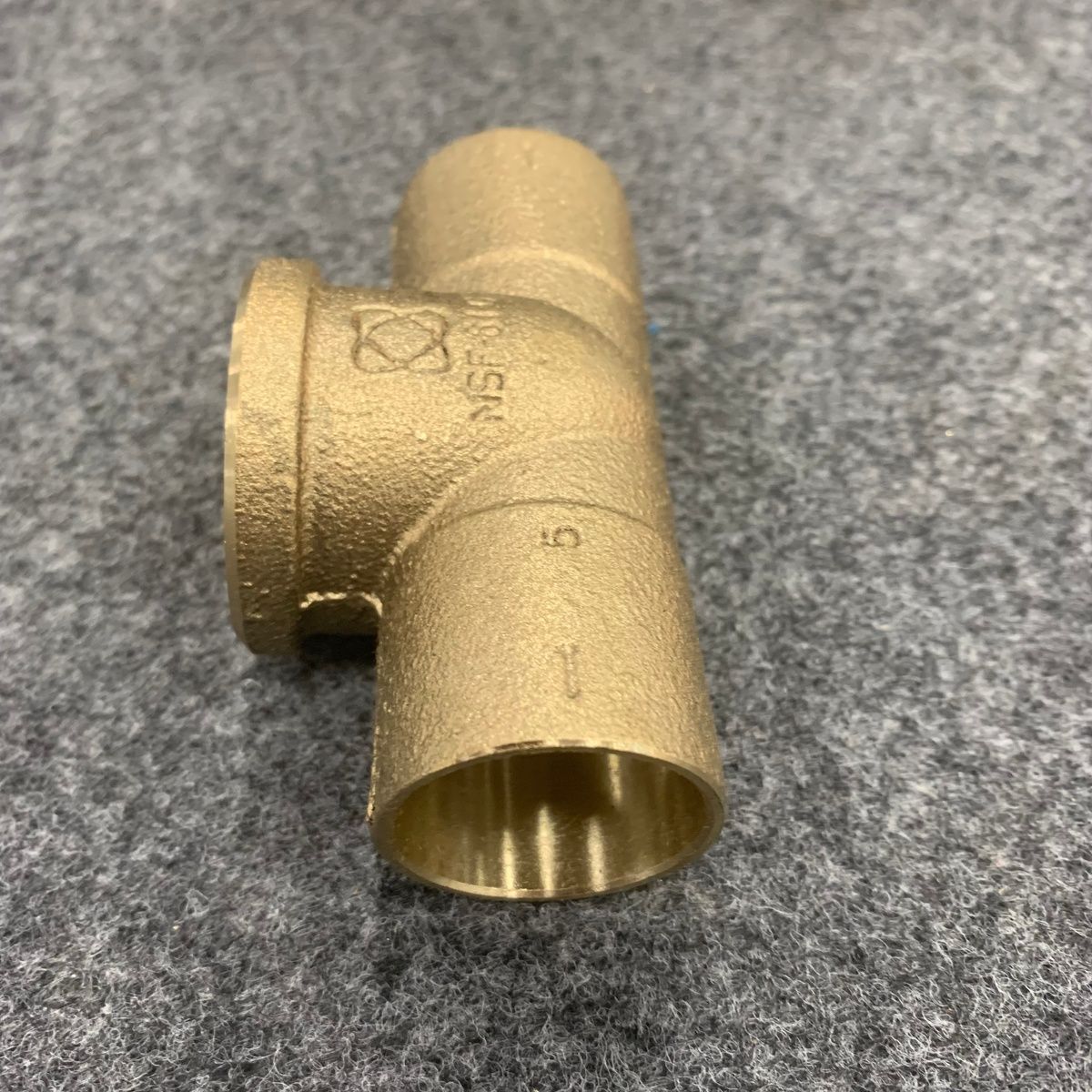 Nibco 712-LF 1" Tee C X C X F Cast DZR Brass Lead-Free Plumbing Fitting - Photo 4