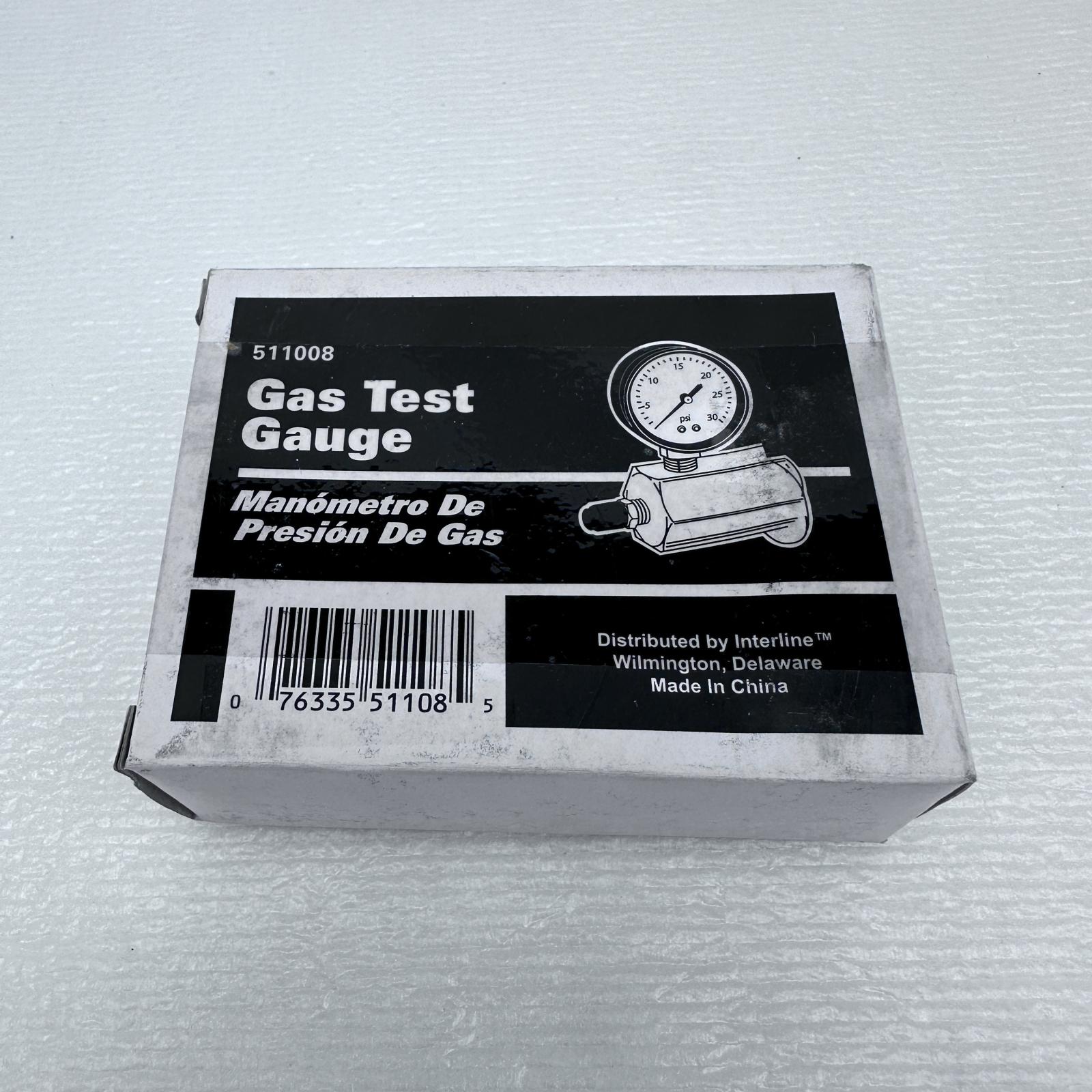 Gas Pressure Test Gauge #511008, 0-30 PSI, 1/4" IPS, 2" Dial Face, Heavy-Duty - Photo 2