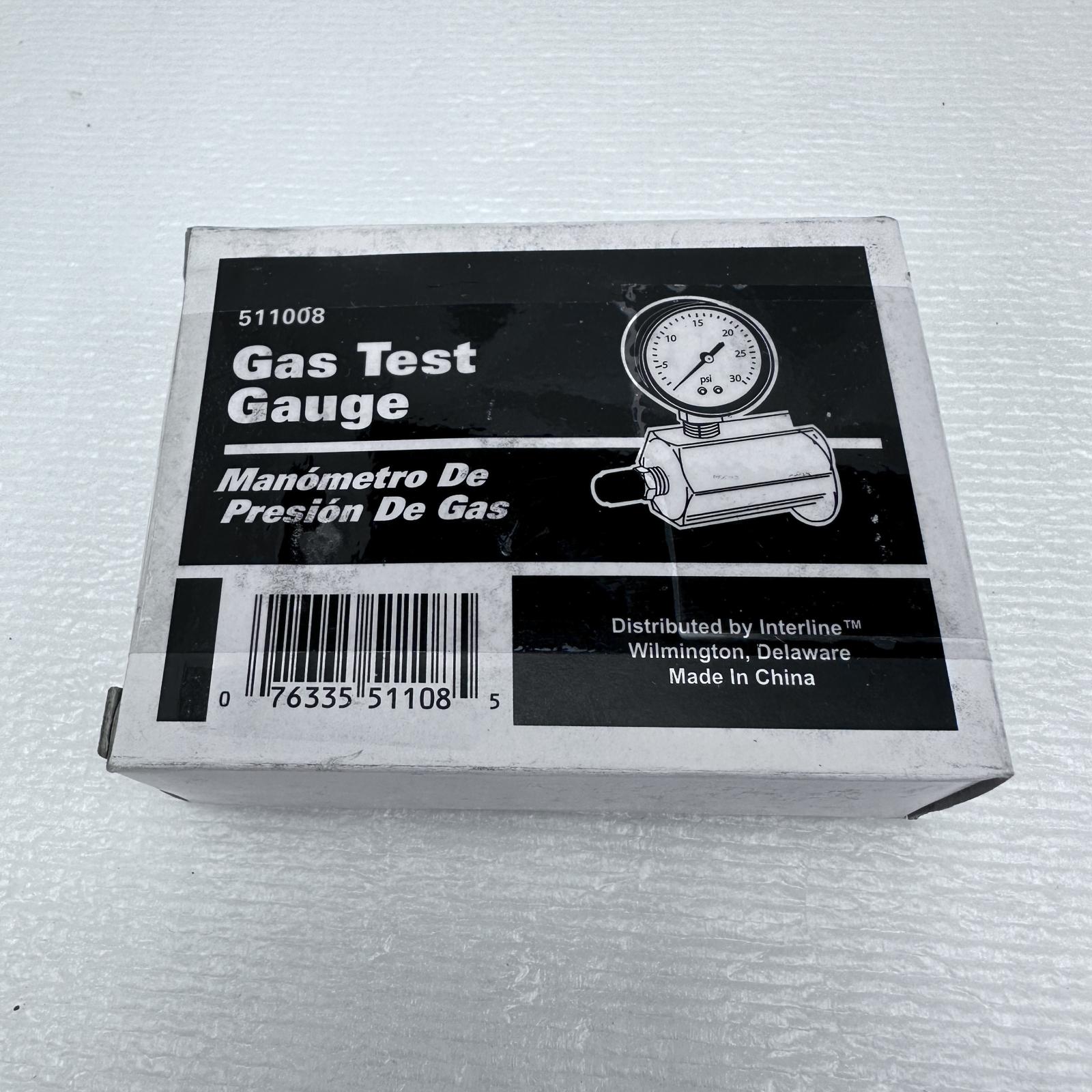 Gas Pressure Test Gauge #511008, 0-30 PSI, 1/4" IPS, 2" Dial Face, Heavy-Duty - Photo 3