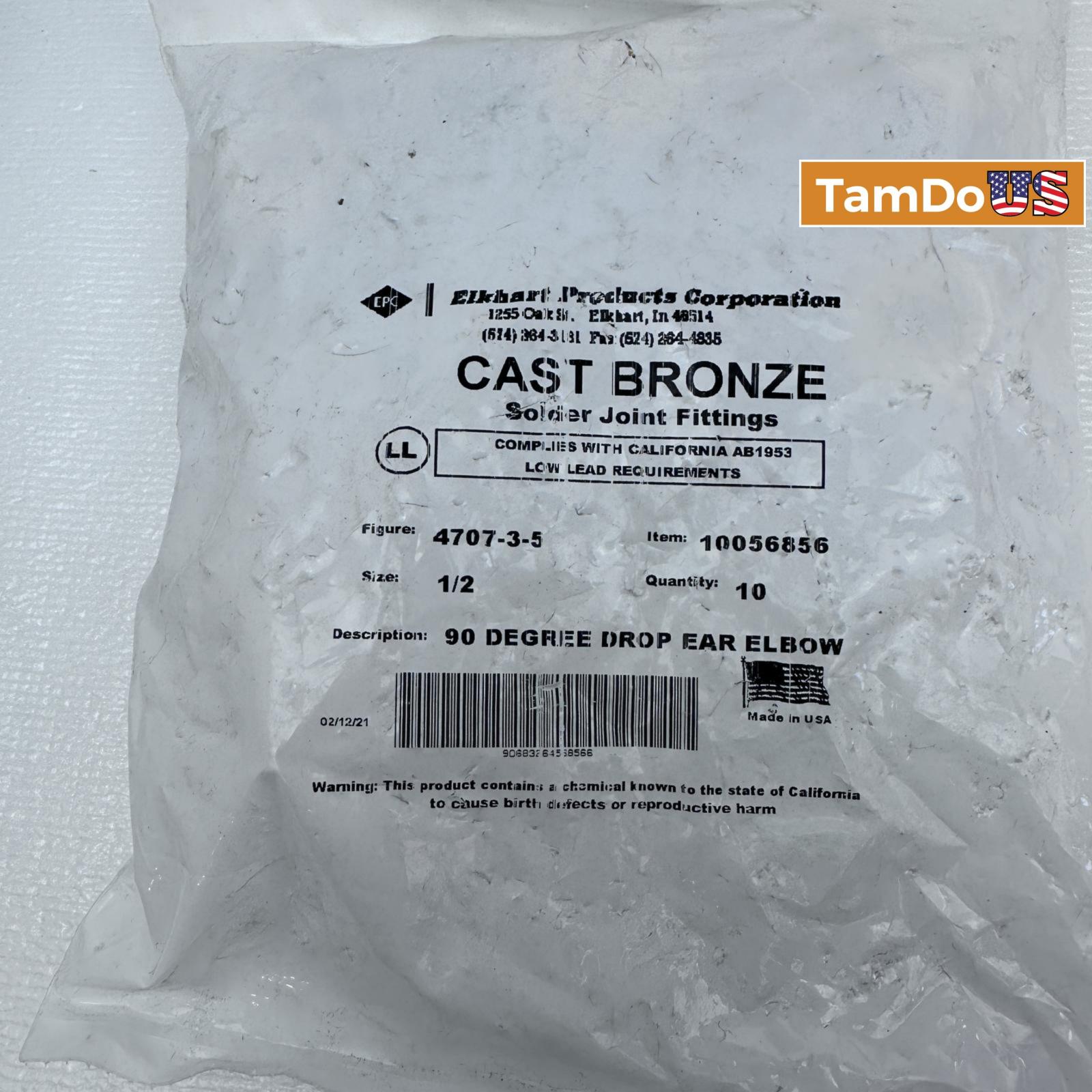Elkhart Cast Bronze 90 Degree Drop Ear Elbow (10 pack) - Photo 3