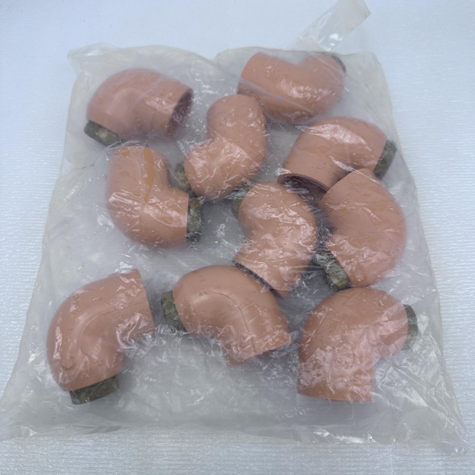 Pack of 10 TFP Blazemaster 1" 90 deg CPVC Sprinkler Head Elbow x 1/2" NPT 80198 - Photo 2