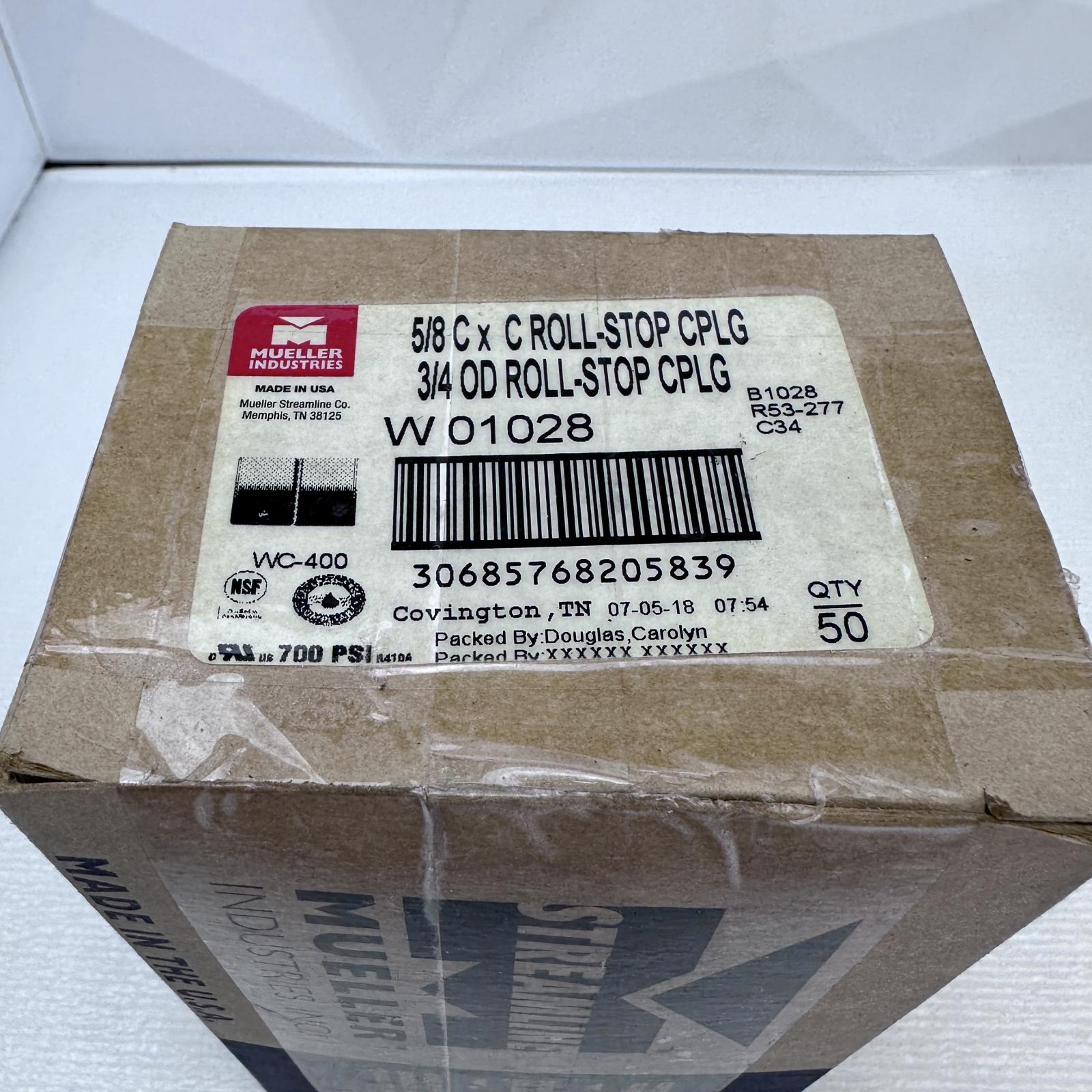 Mueller Industries 5/8 C x C Roll-Stop CPLG (50 pcs) - Photo 4