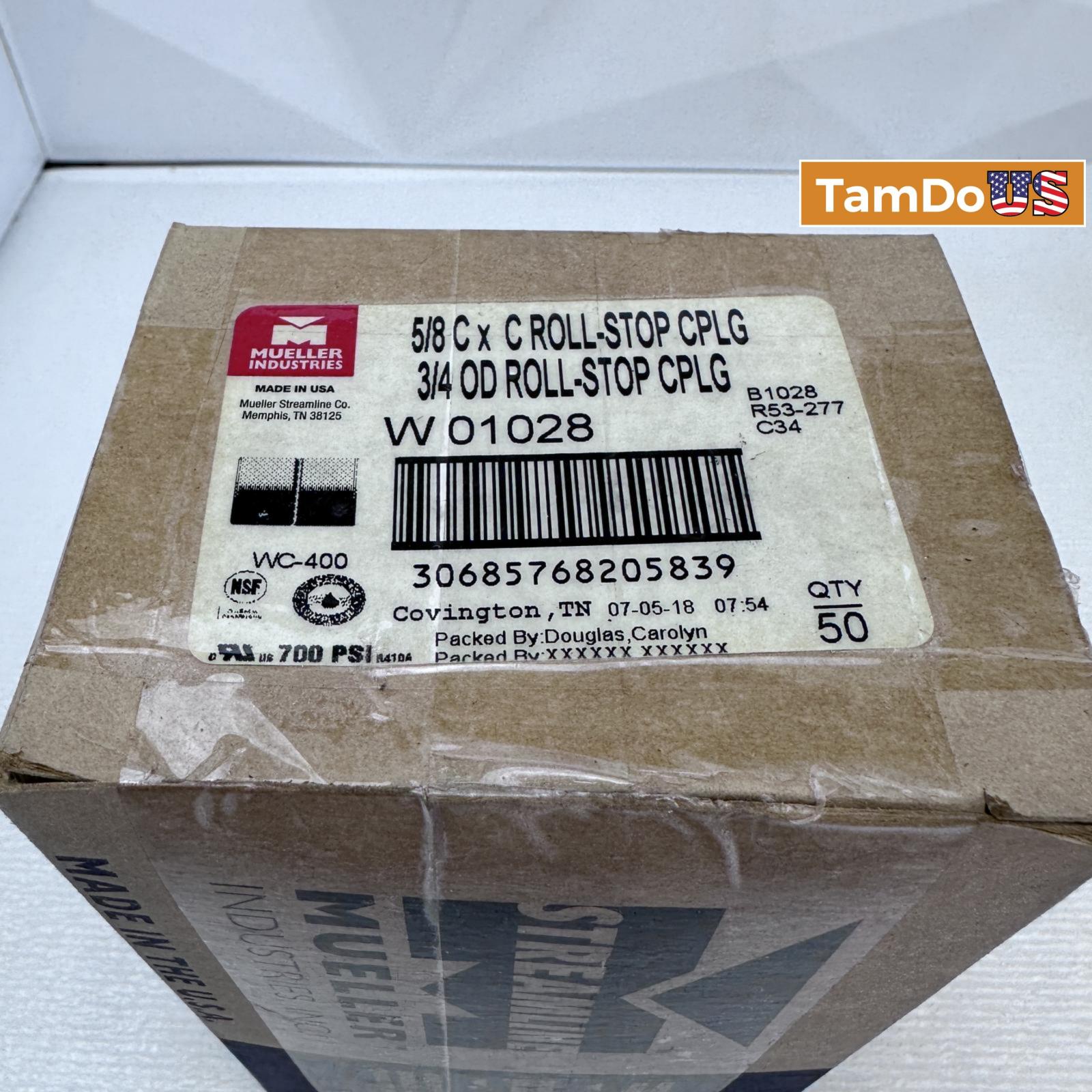 Mueller Industries 5/8 C x C Roll-Stop CPLG (50 pcs) - Photo 5