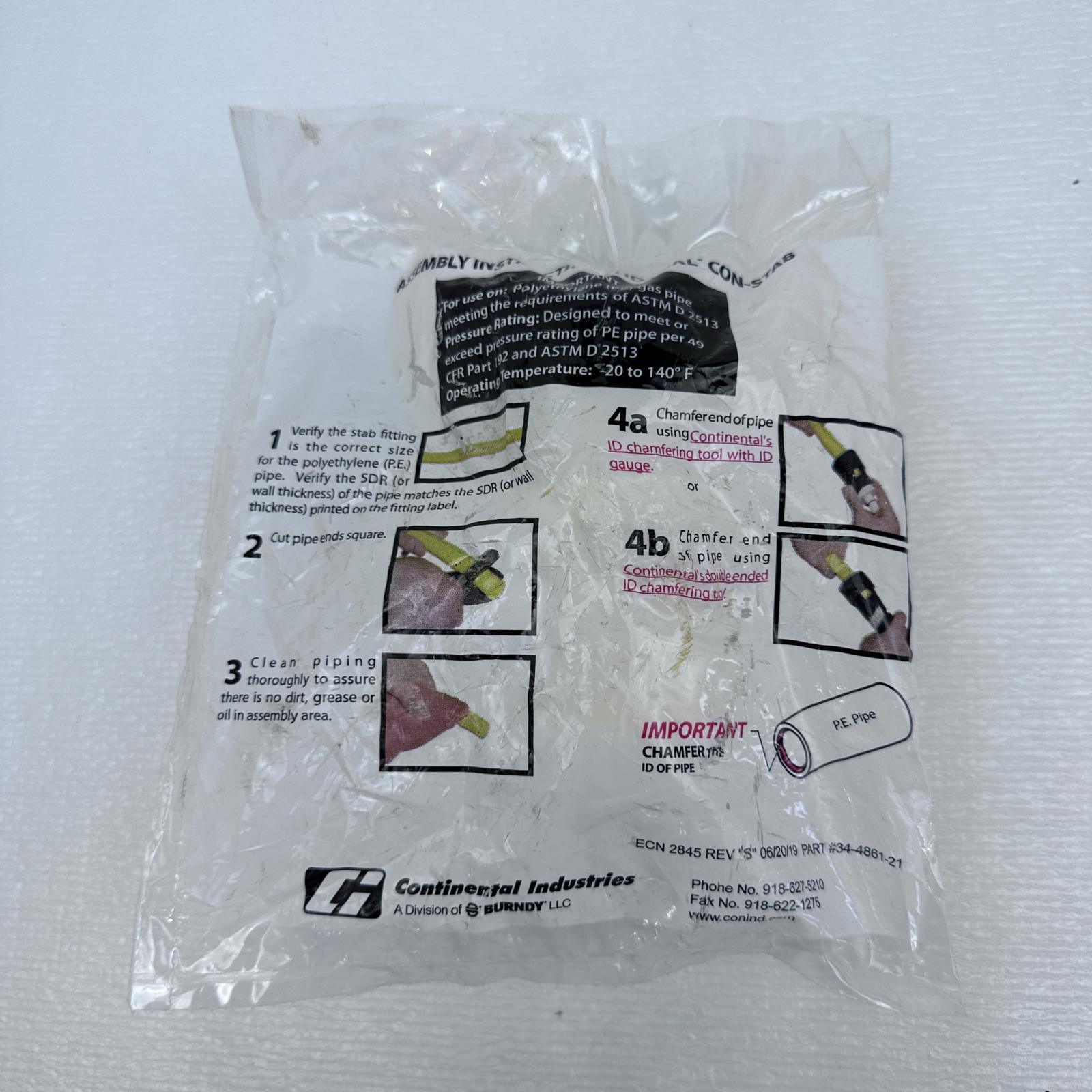 LOT OF 2 CONTINENTAL INDUSTRIES #34-4861-21 CHAMFER TOOL 1-1/4" - Photo 2