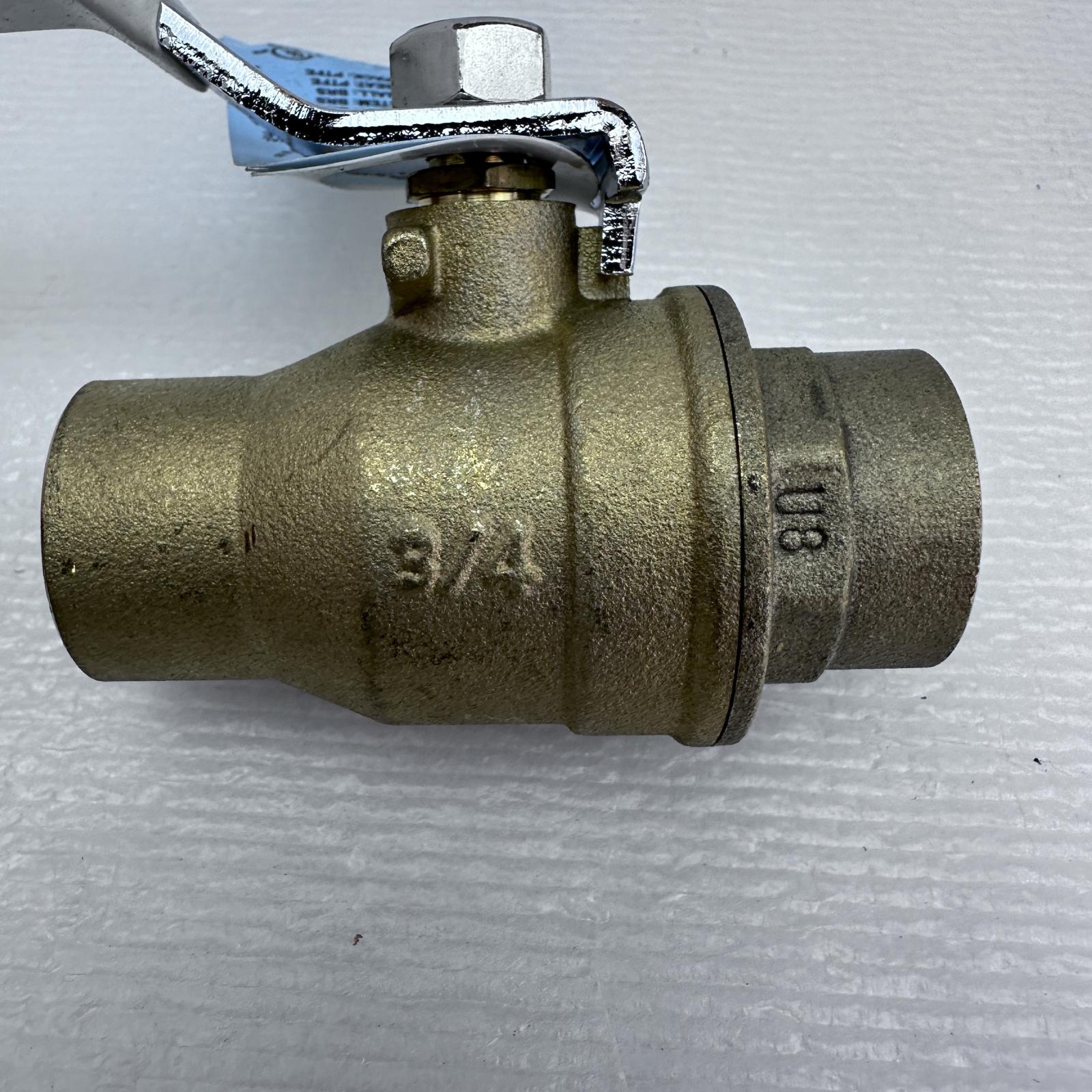 Lot of 2 Apollo Valves 94Alf-204-01A 3/4" Sweat Brass Ball Valve Inline - Photo 5