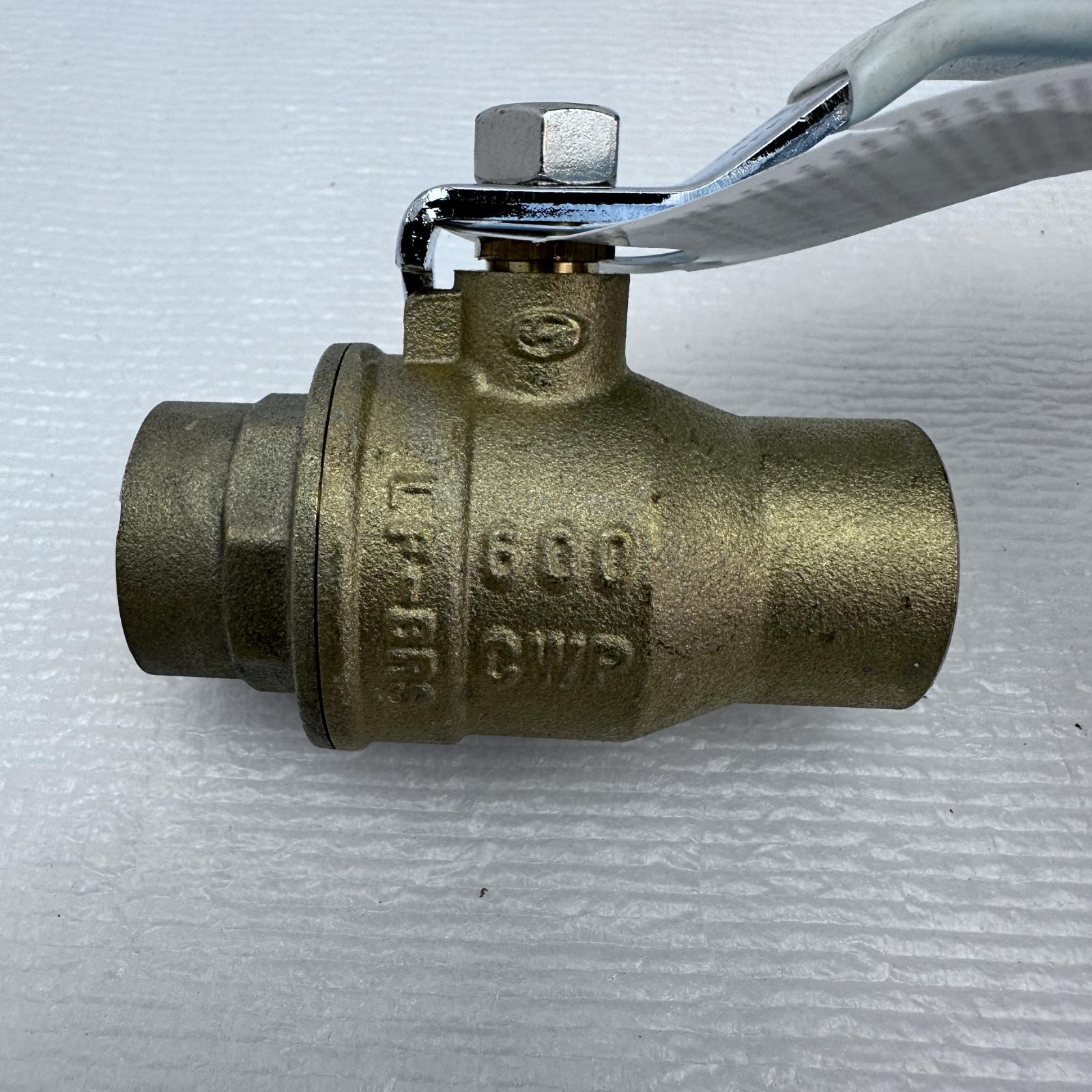 Lot of 2 Apollo Valves 94Alf-204-01A 3/4" Sweat Brass Ball Valve Inline - Photo 4