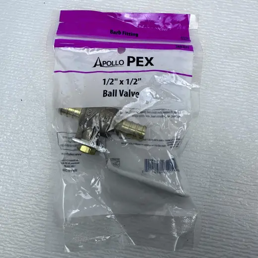 Lot of 2 APOLLO PEX 1/2" x 1/2" Ball Valve at TamDoUS Taylorsville