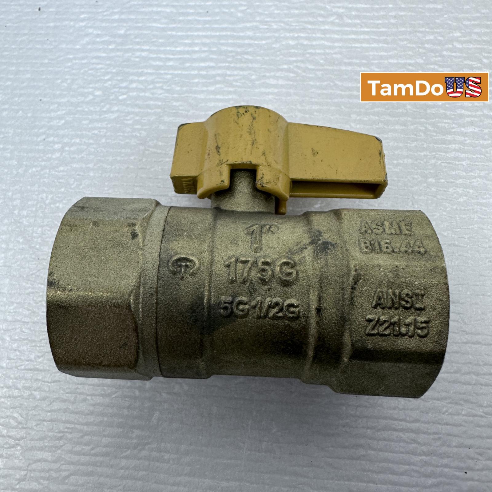 Lot of 2 GBV GBV02 Gas Shut-Off Ball Valve Brass 175G 1" - Photo 6