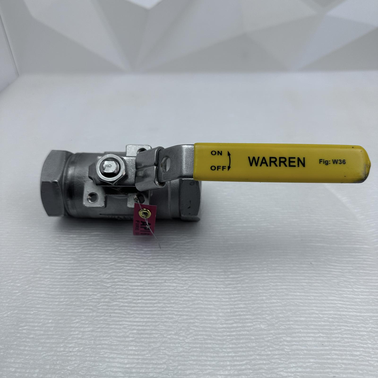 Warren ASME B16.34/API 608 3/4" Ball Valve Class 1500 3600 WOG - Photo 2
